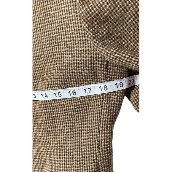 Ralph Lauren Brown Houndstooth Jacket - Picture 11 of 12